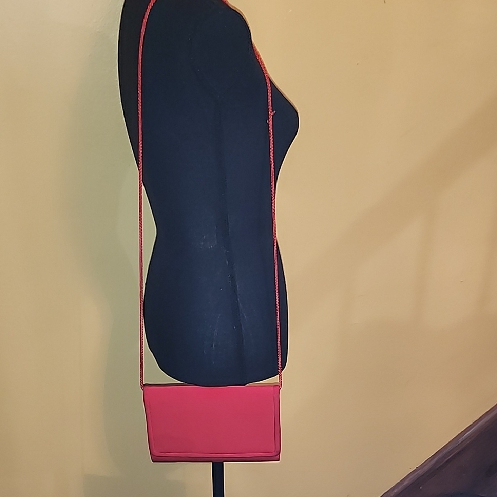 Carolyn Barton Red Crossbody Bag Compact Shoulder Purse